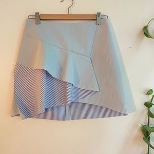 Asymmetric ZARA poplin skirt